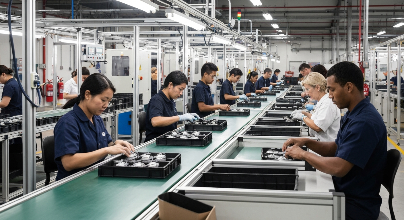 Assembly Line material handling application with PowerHandling equipment