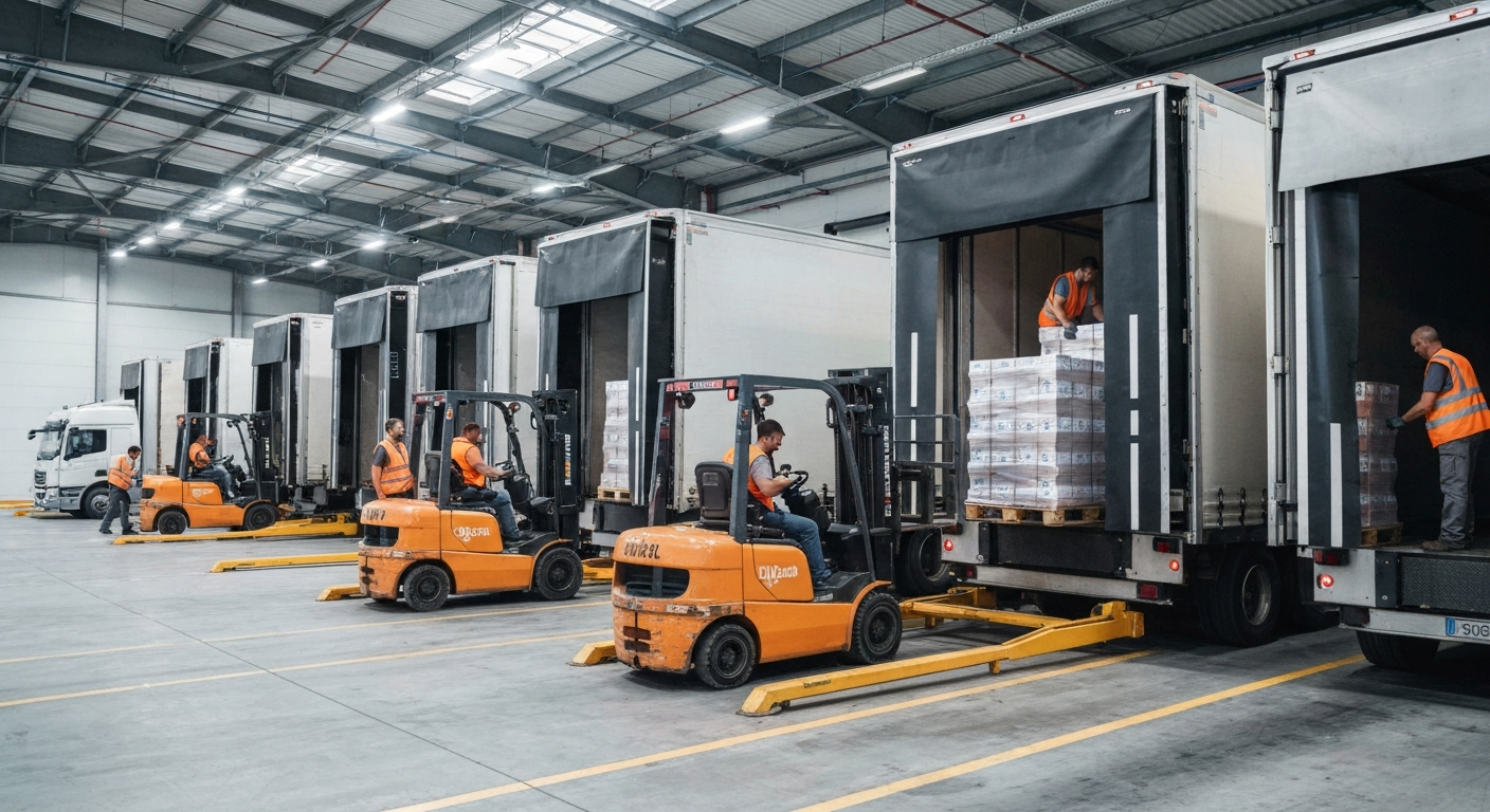 Truck Loading & Unloading material handling application with PowerHandling equipment