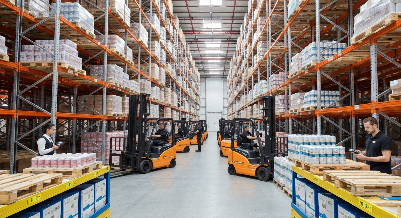 Warehousing & Distribution material handling application with PowerHandling equipment